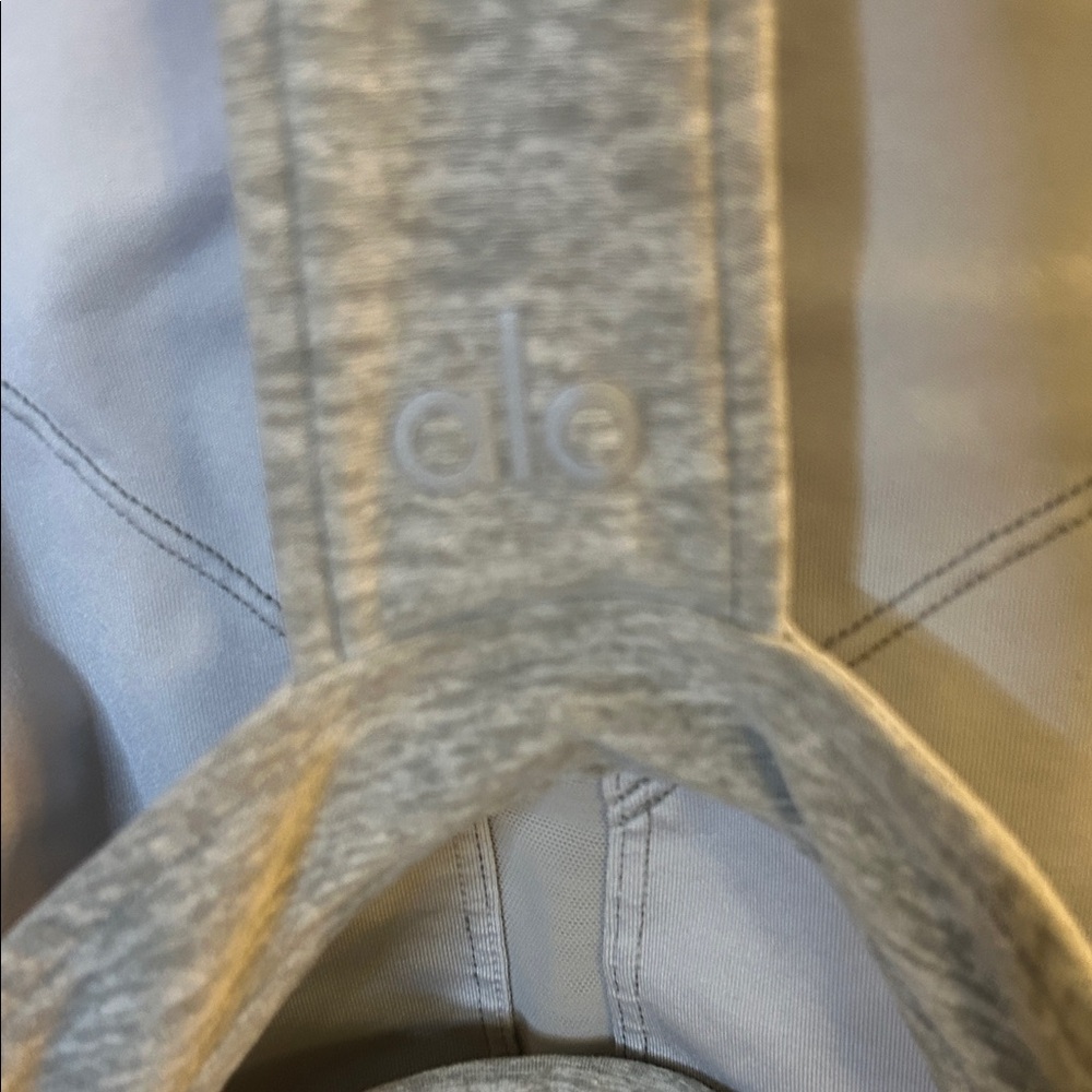 ALO Yoga Heather Gray Sports Bra - Picture 4 of 4